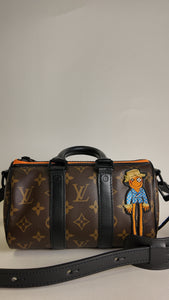 Monogram Macassar Zoom with Friends Keepall XS crossbody
