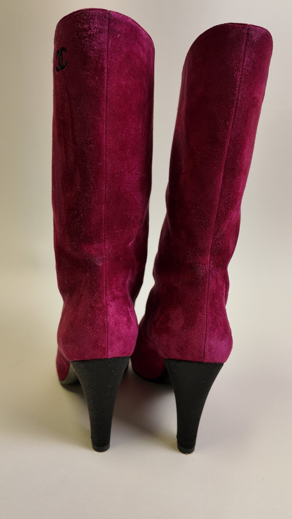 GABRIELLE CHANEL COCO TOE CAP SUEDE BOOTS Size 38 Misc. Shoes