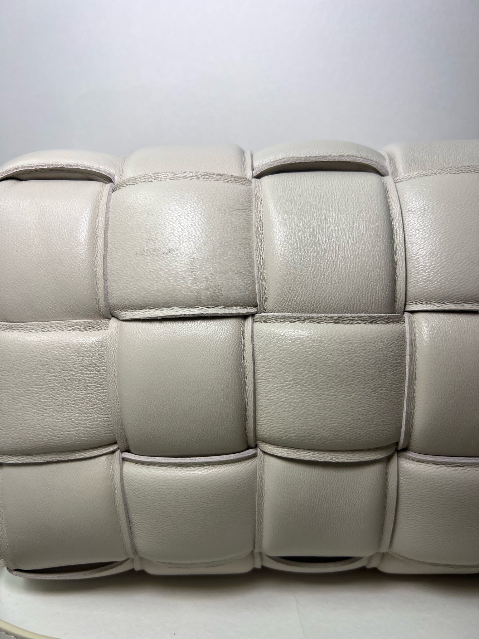 CASSETTE PADDED LEATHER CROSSBODY BAG