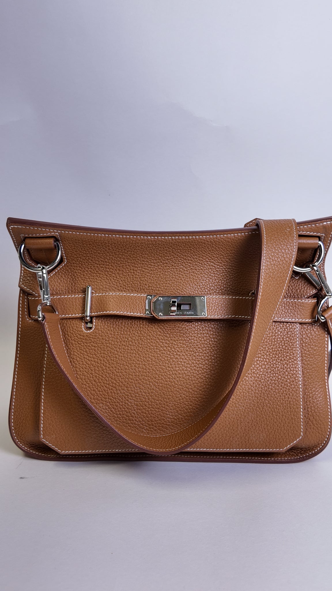 2014 HERMES CLEMENCE JYPSIERE 28 W/ PALLADIUM HARDWARE