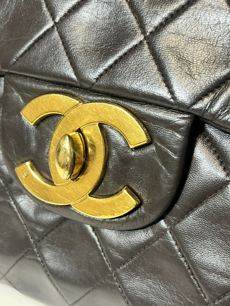 Chanel Classic Jumbo XL Maxi Flap Bag – Brown