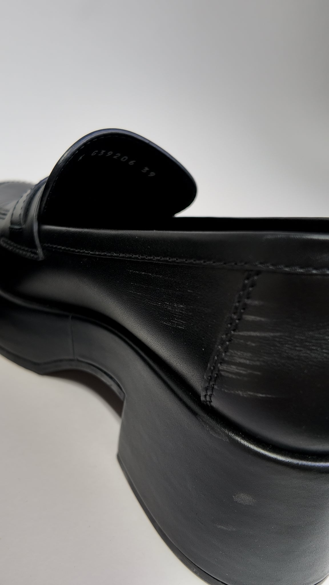 CHANEL LOGO LOAFERS 39