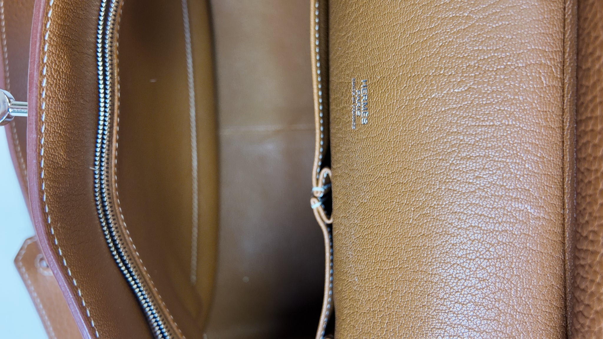 2014 HERMES CLEMENCE JYPSIERE 28 W/ PALLADIUM HARDWARE