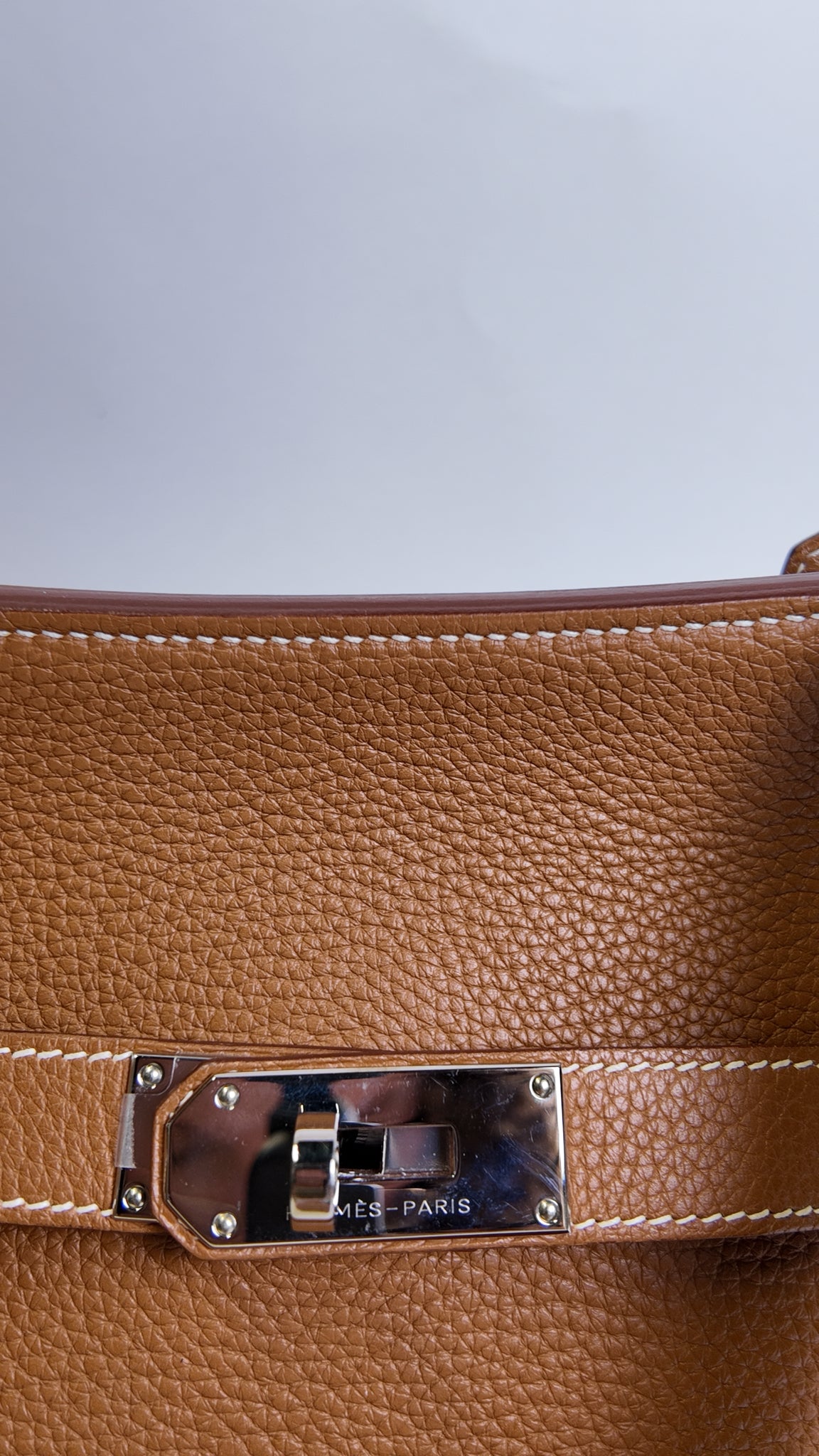 2014 HERMES CLEMENCE JYPSIERE 28 W/ PALLADIUM HARDWARE