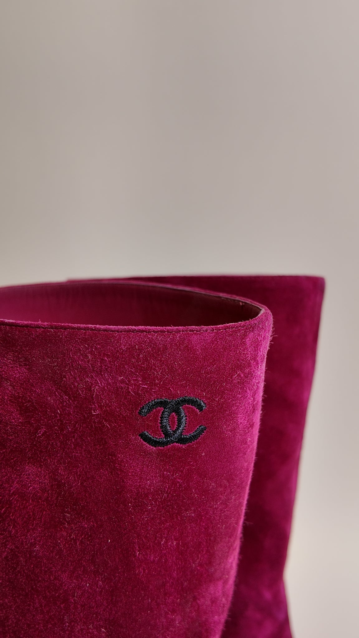 GABRIELLE CHANEL COCO TOE CAP SUEDE BOOTS Size 38 Misc. Shoes