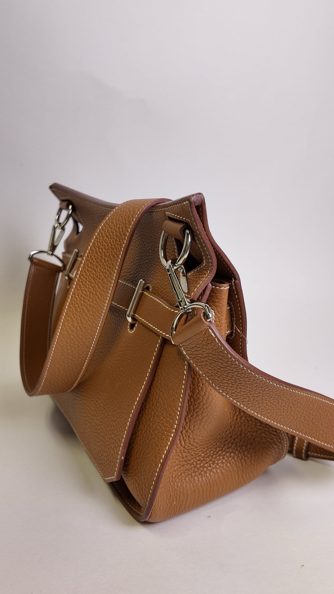 2014 HERMES CLEMENCE JYPSIERE 28 W/ PALLADIUM HARDWARE