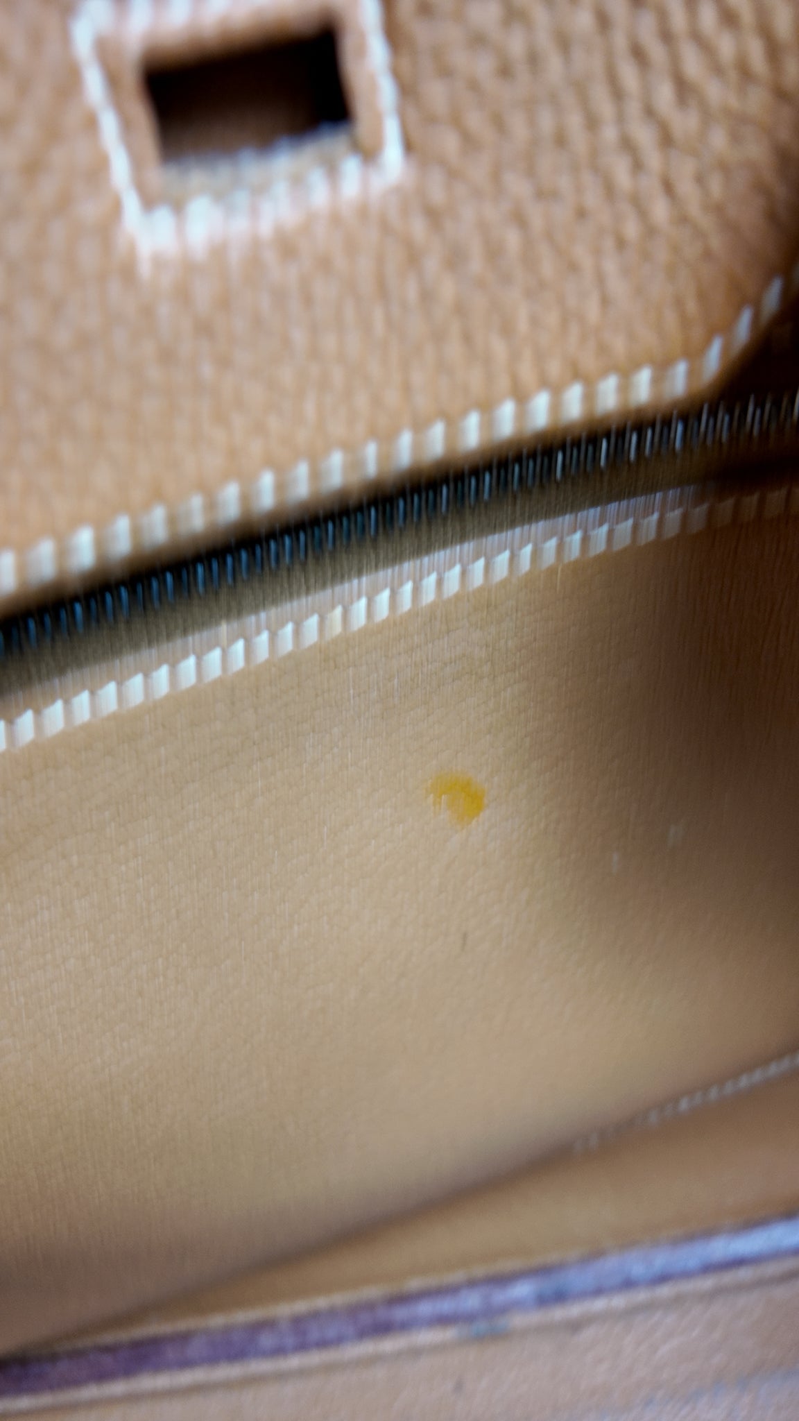 HERMES 35 GOLD BIRKIN WITH PALLADIUM HARDWARE