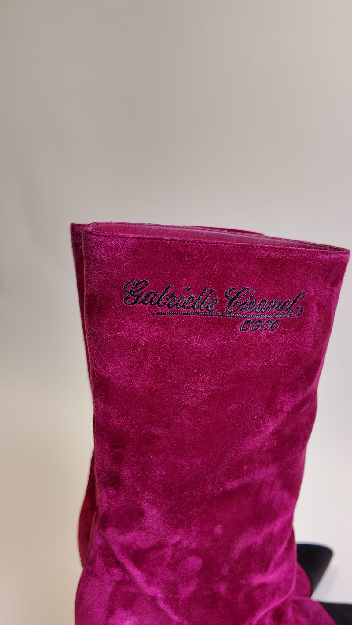 GABRIELLE CHANEL COCO TOE CAP SUEDE BOOTS Size 38 Misc. Shoes
