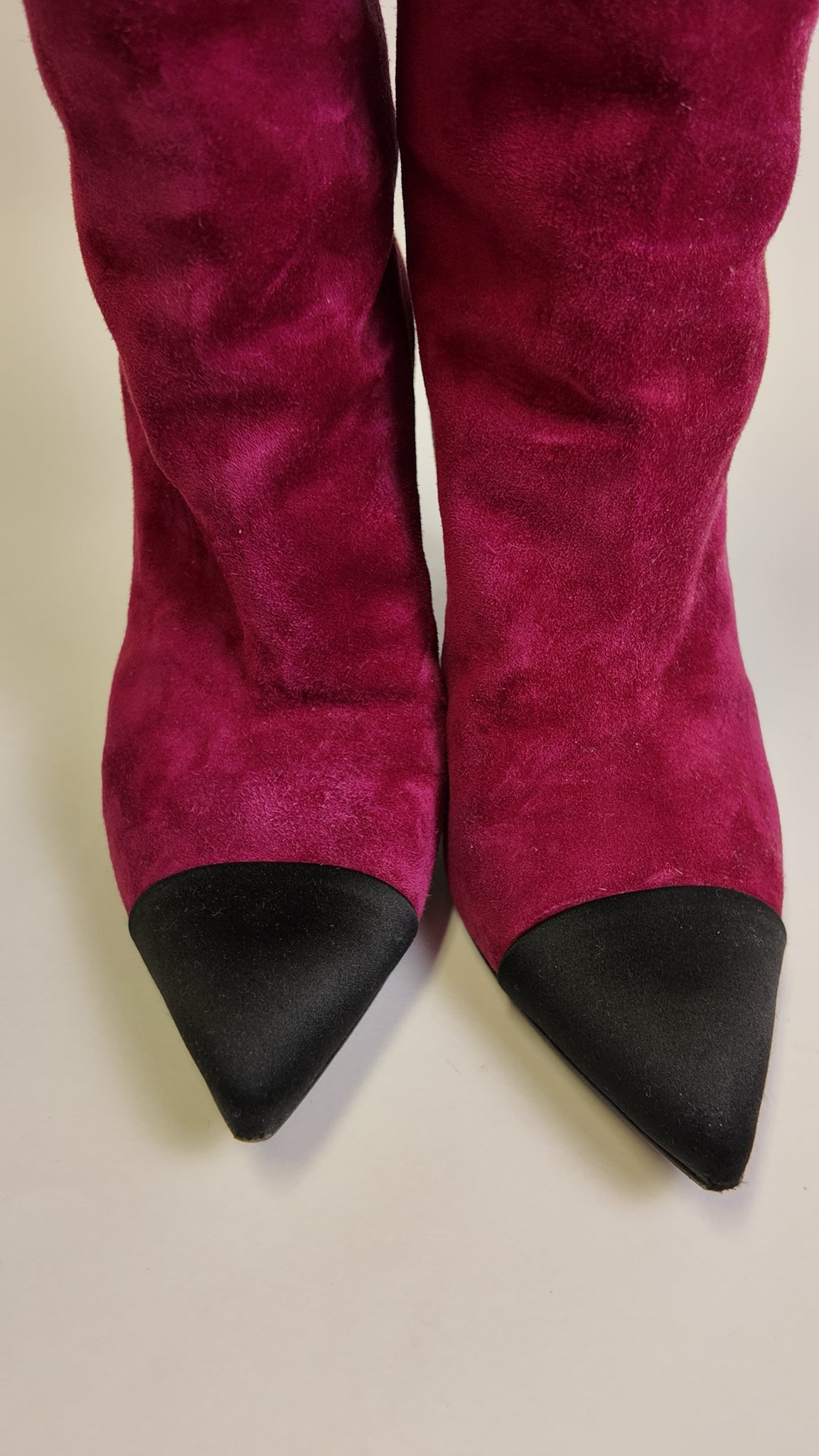 GABRIELLE CHANEL COCO TOE CAP SUEDE BOOTS Size 38 Misc. Shoes