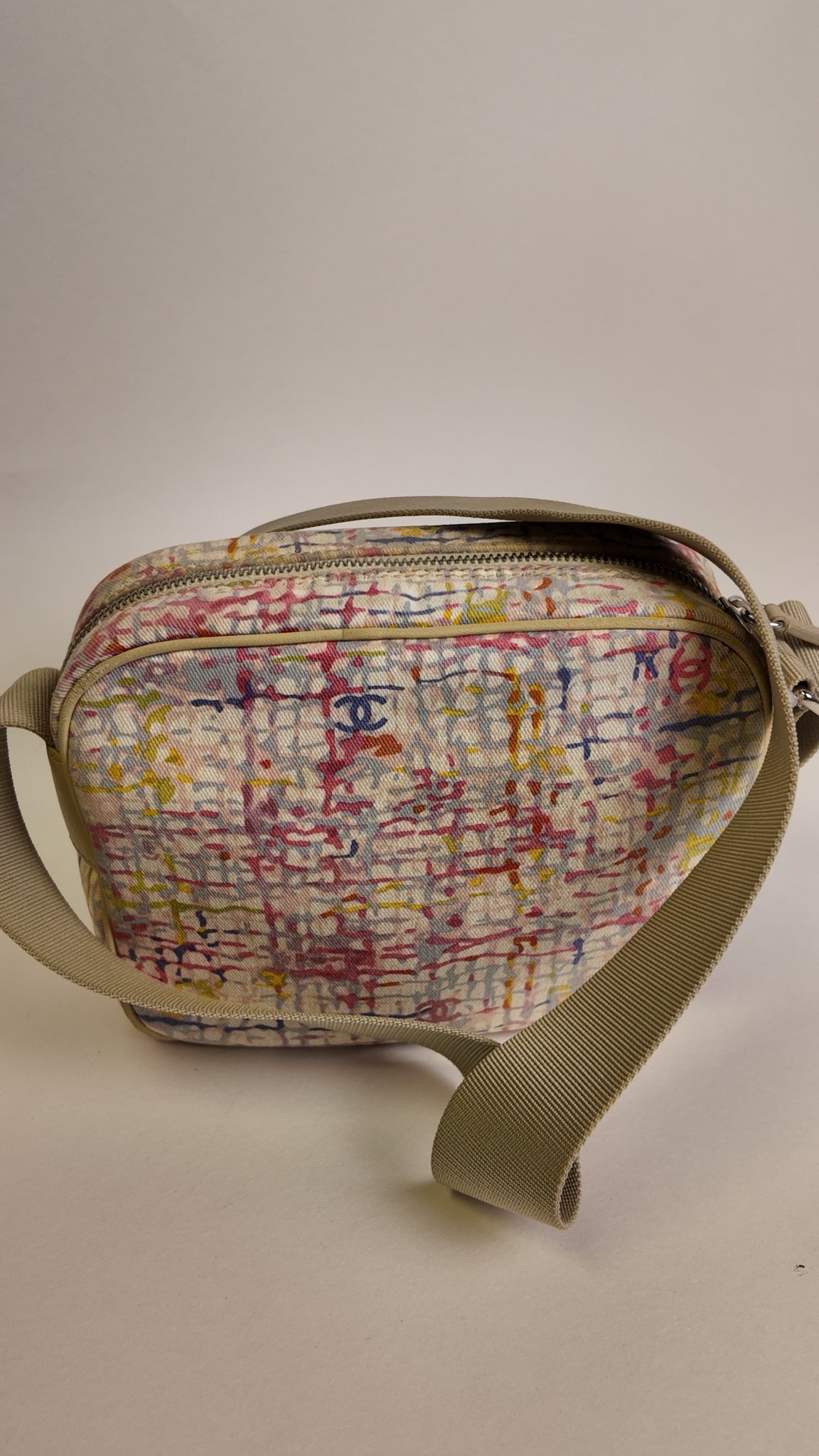 CHANEL CANVAS LUCKY CLOVER CAMERA BAG