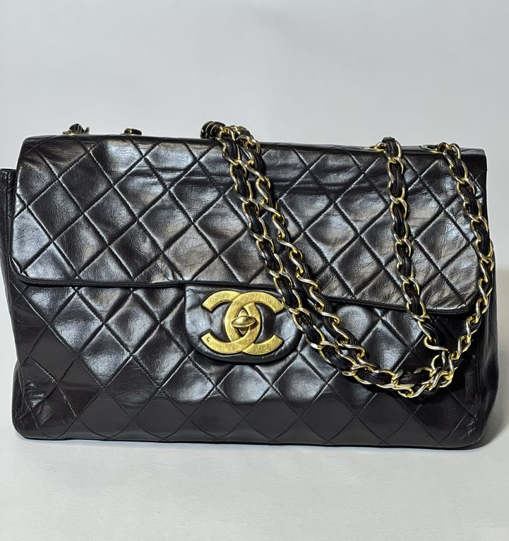 Chanel Classic Jumbo XL Maxi Flap Bag – Brown