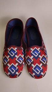 MENS GUCCI SATIN SLIPPERS W/ BOX