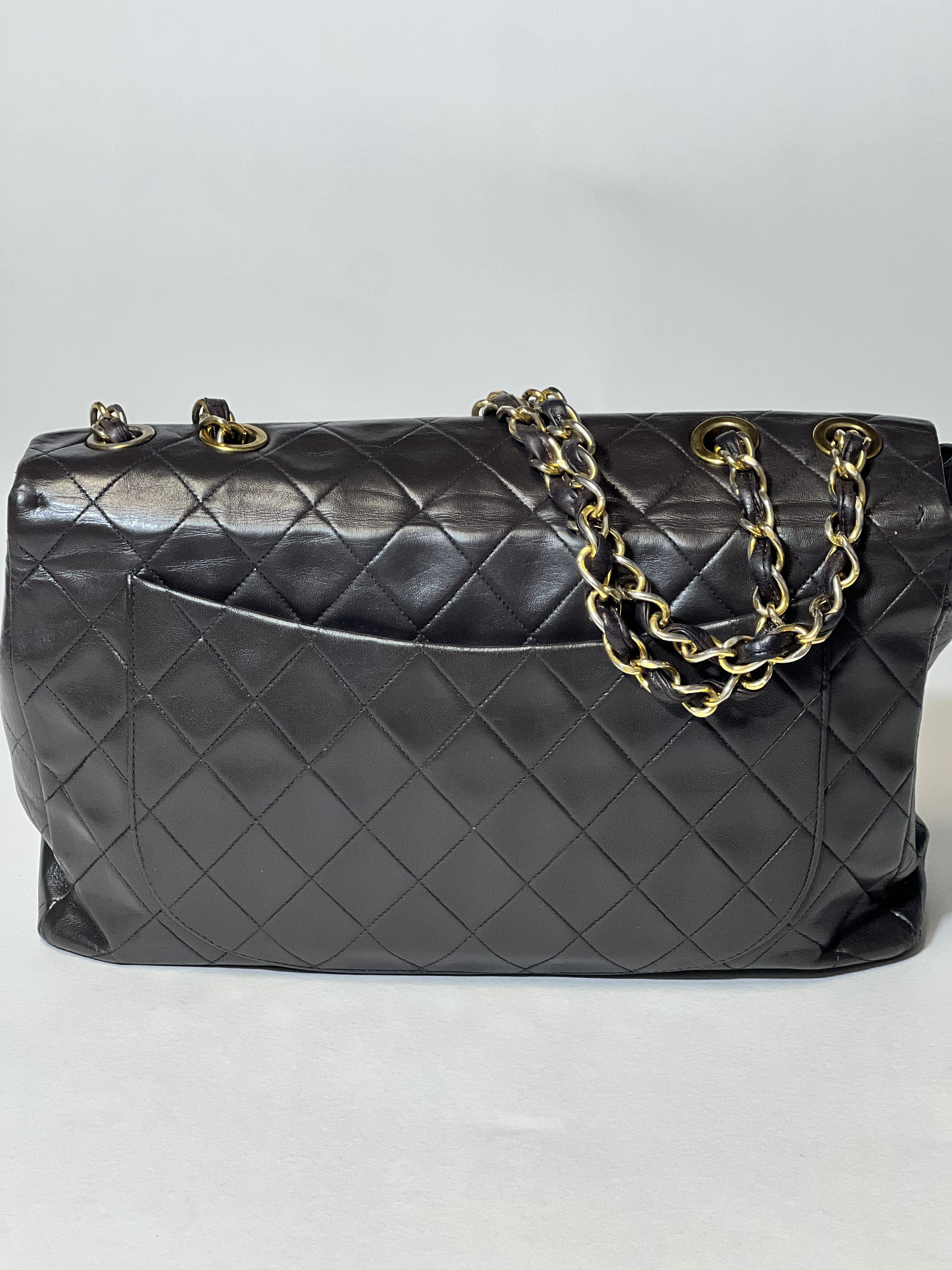 Chanel Classic Jumbo XL Maxi Flap Bag – Brown