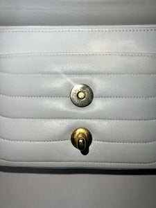Chanel White Lambskin Mini Square Double Flap Bag