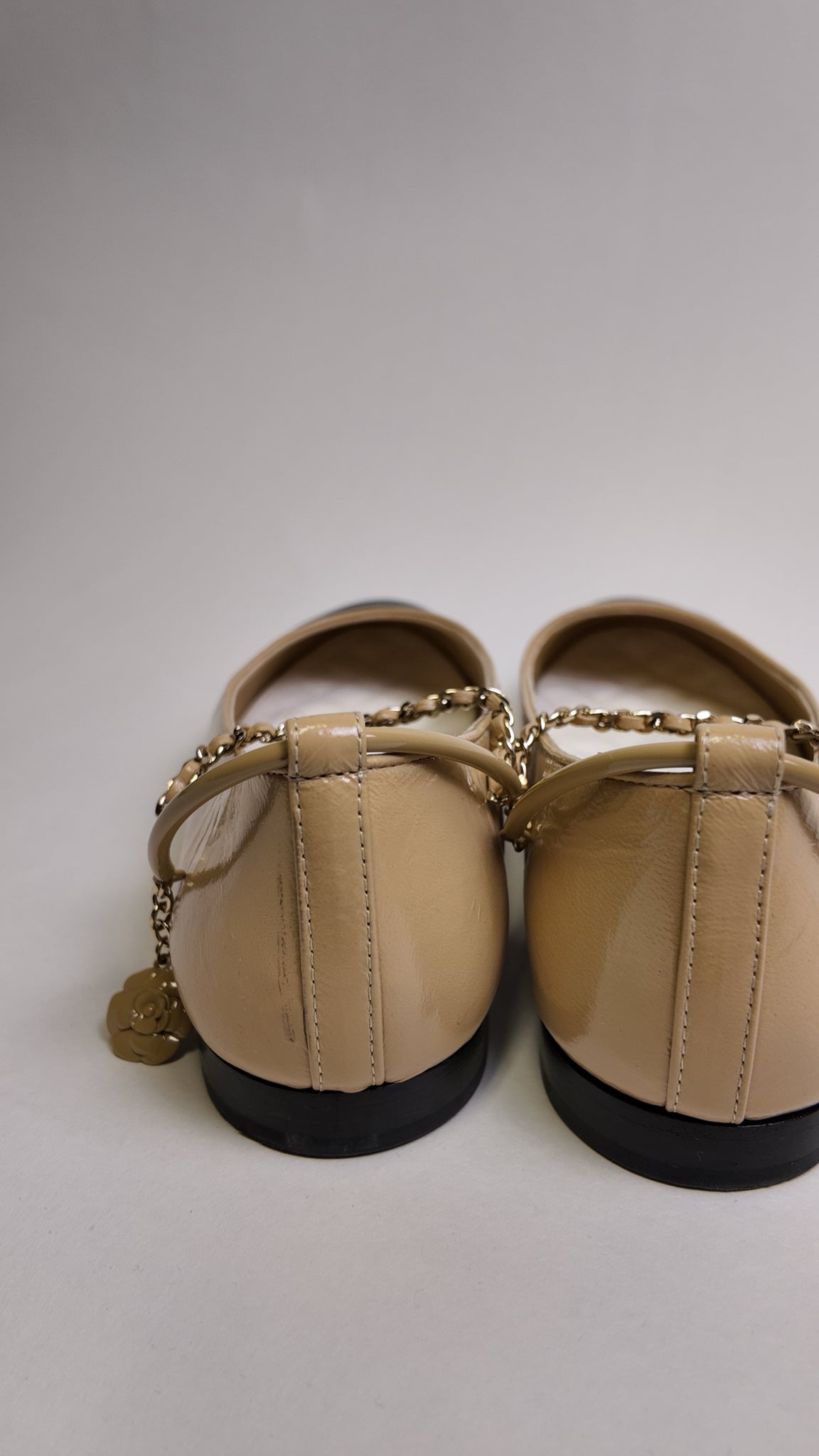Chanel 2023 ANKLE STRAP FLATS Size 39.5 Misc. Shoes