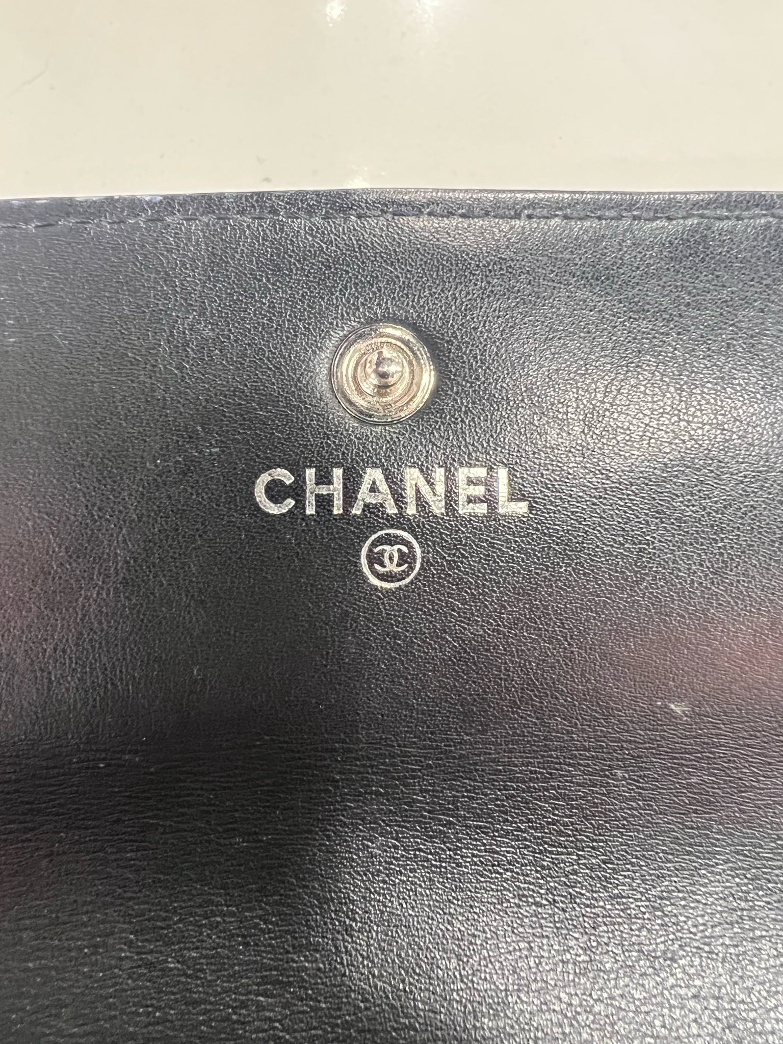 CHANEL QUILTED RECTANGULAR WALLET