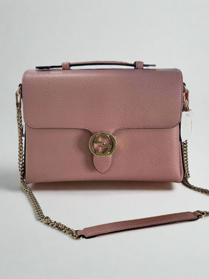 Large Interlocking GG Chain Bag