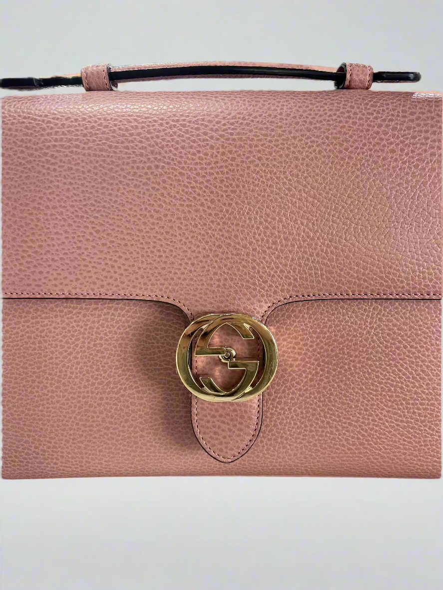 Large Interlocking GG Chain Bag