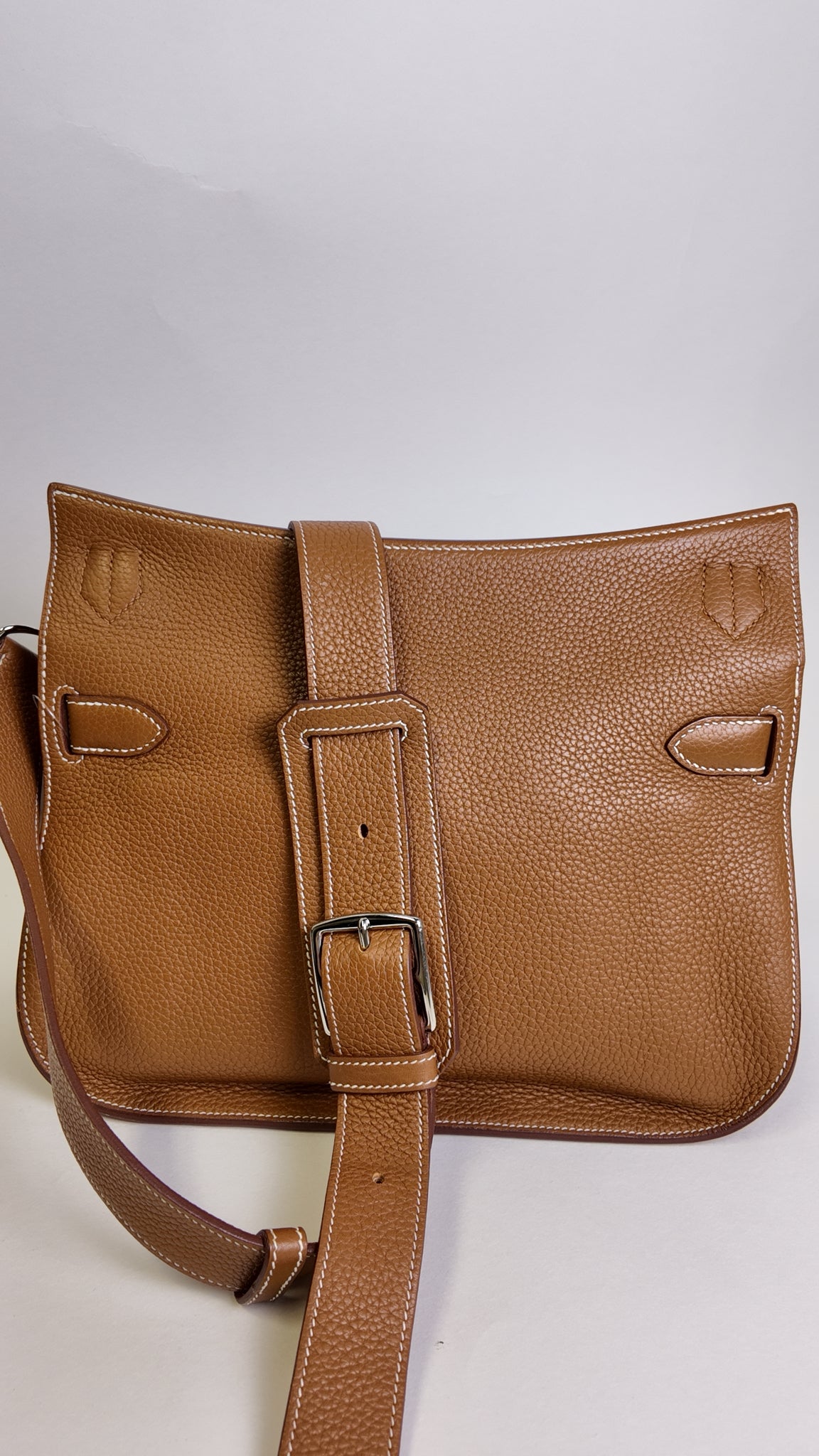 2014 HERMES CLEMENCE JYPSIERE 28 W/ PALLADIUM HARDWARE