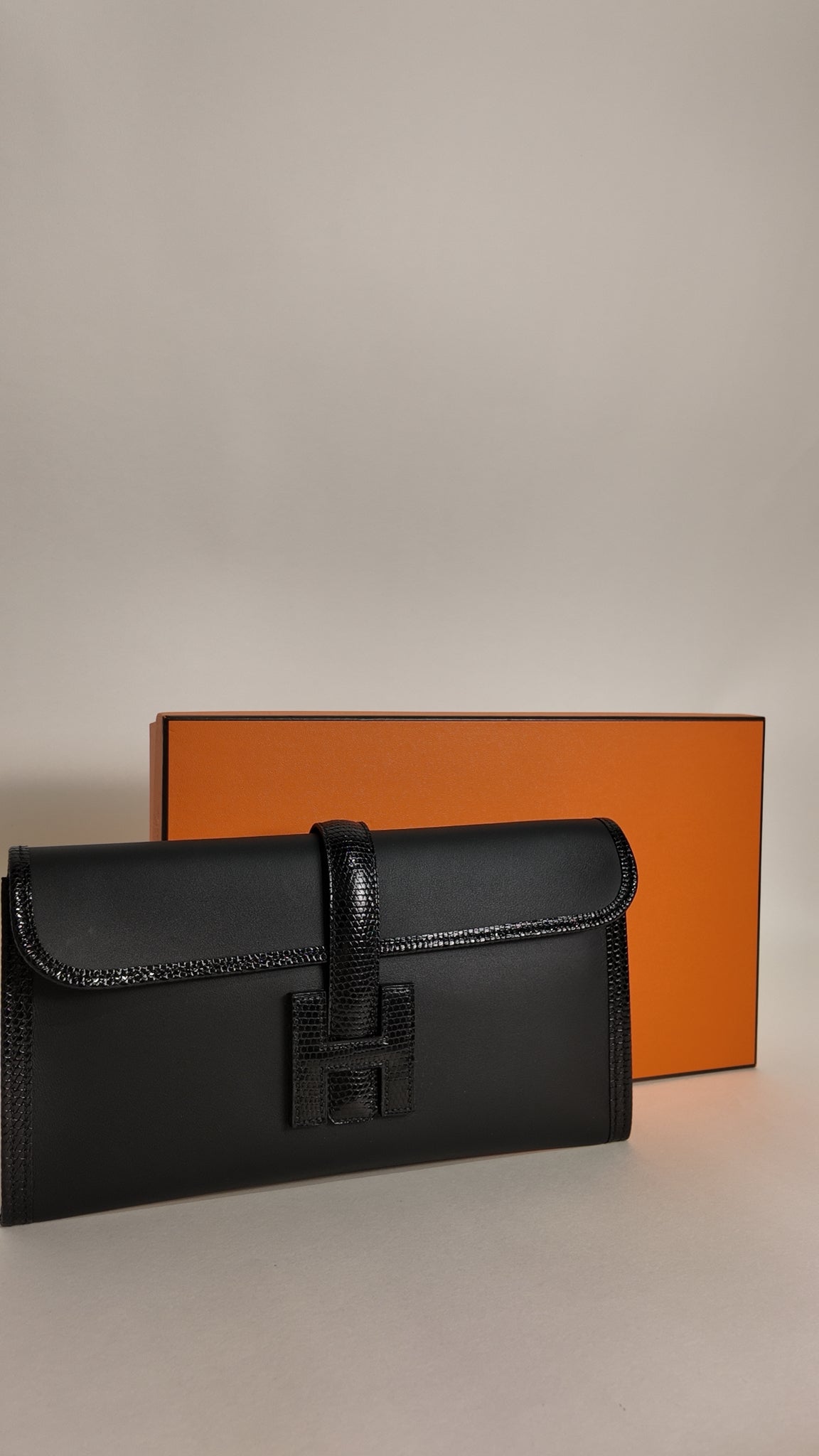 HERMES BLACK JIGE ELAN 29 SWIFT BNIB - FULL SET