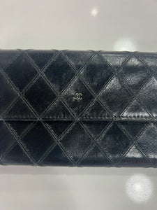 CHANEL QUILTED RECTANGULAR WALLET