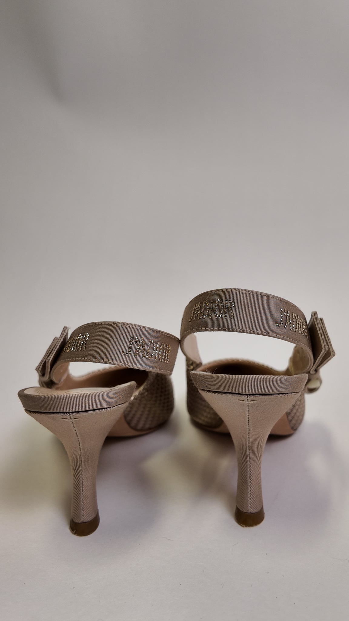 Christian Dior BOW ACCENT SLINGBACK W/ RHINESTONE "DIOR" 42 Shoes