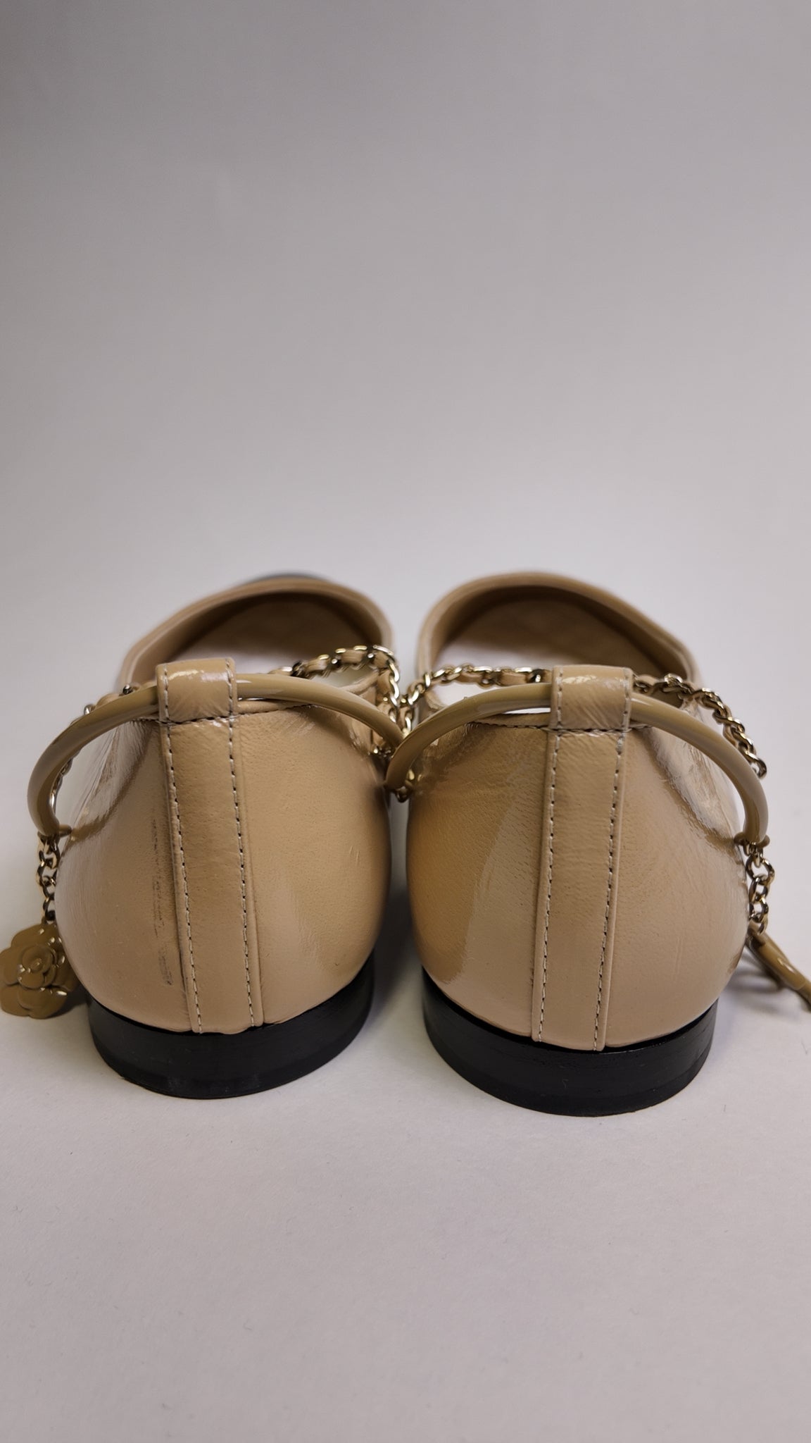 Chanel 2023 ANKLE STRAP FLATS Size 39.5 Misc. Shoes