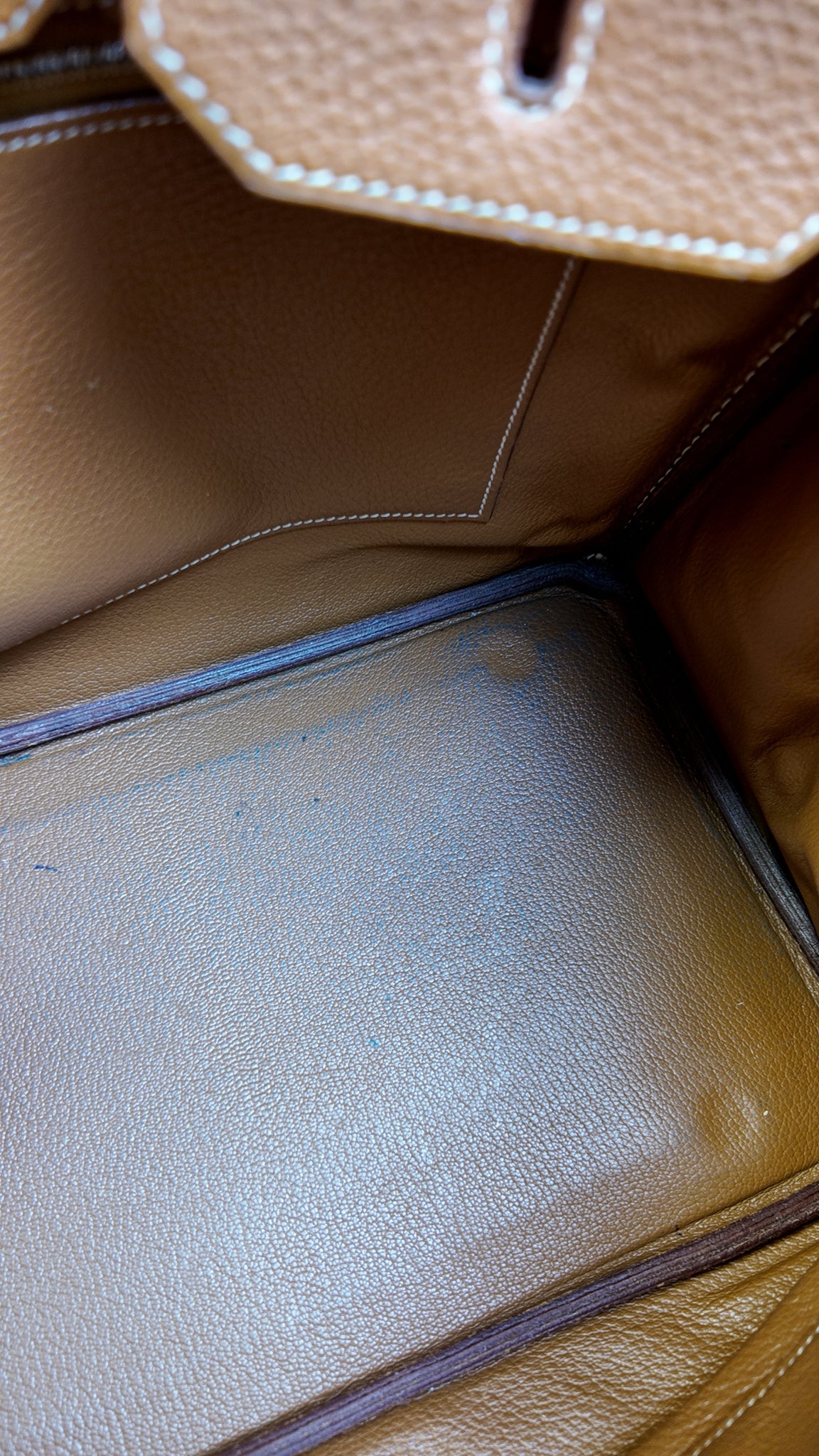 HERMES 35 GOLD BIRKIN WITH PALLADIUM HARDWARE