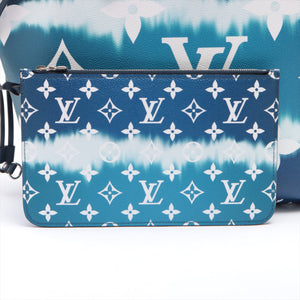 Louis Vuitton Blue, Pattern Print Monogram Escale Neverfull mm w/Pouch