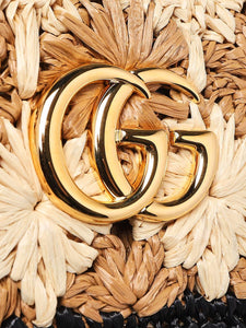 Gucci Small Marmont Raffia Shoulder Bag