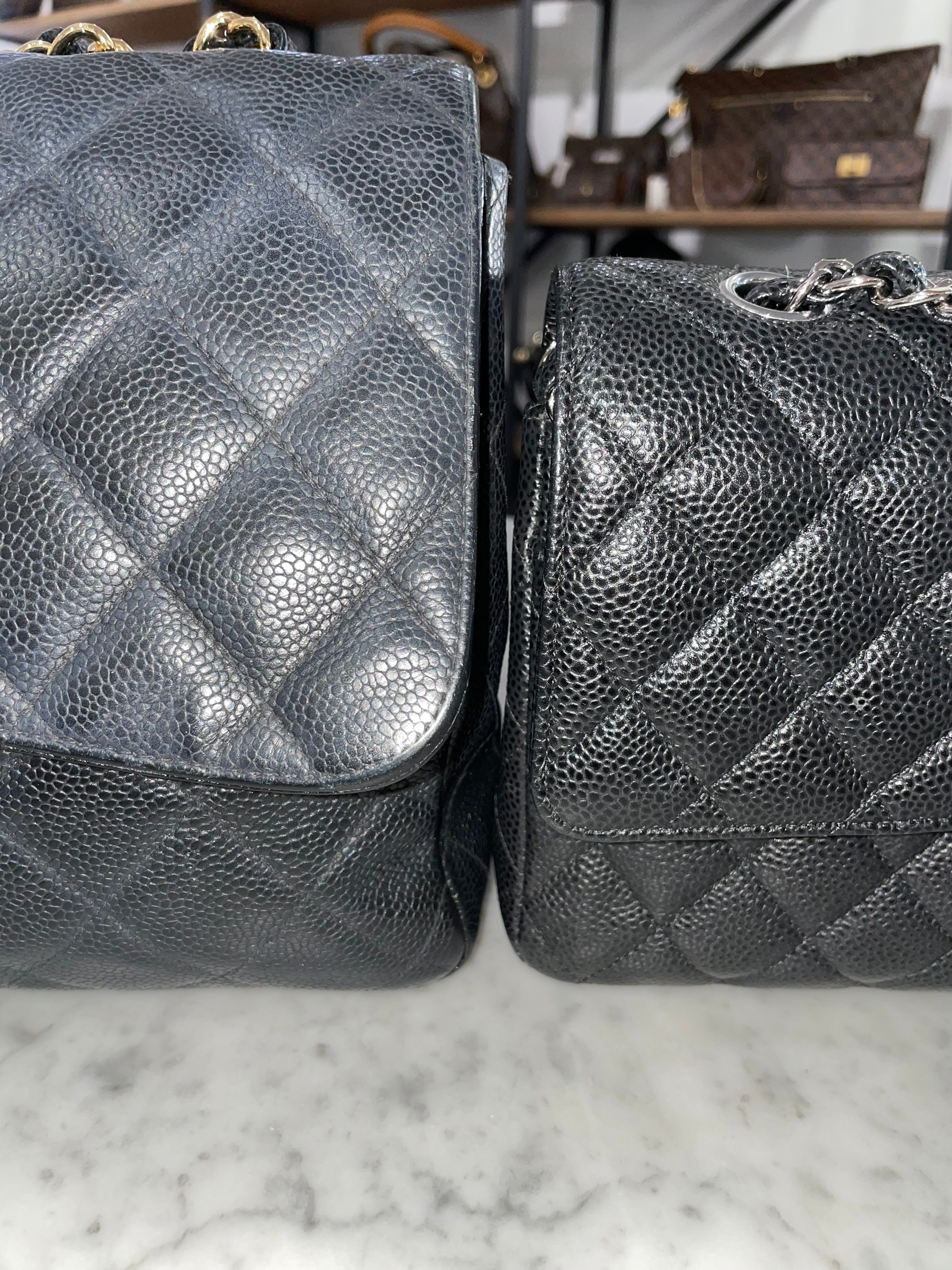 chanel jumbo flap bag caviar