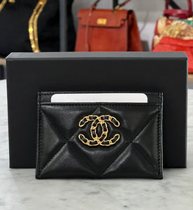 chanel camellia card holder