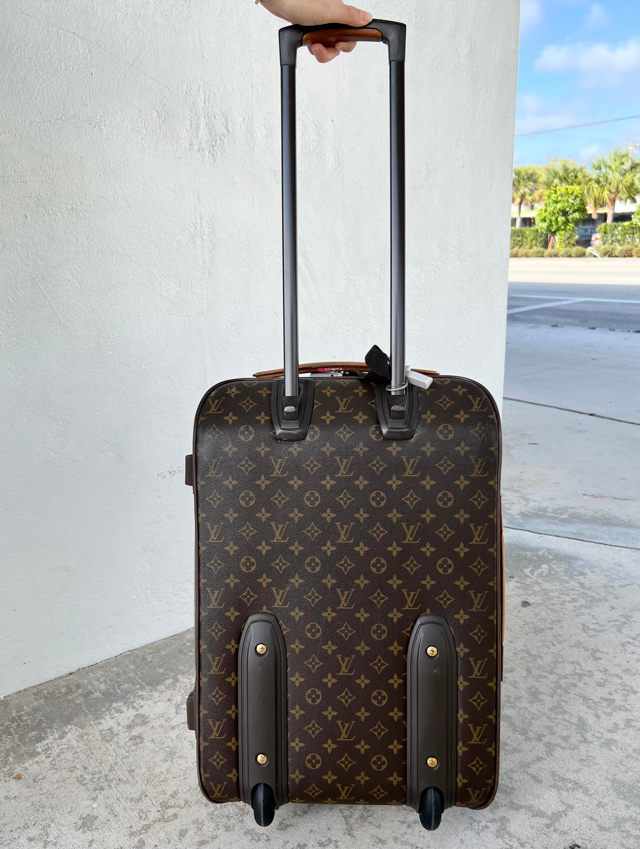 Louis Vuitton Pegase 55 Monogram Canvas Travel Suitcase