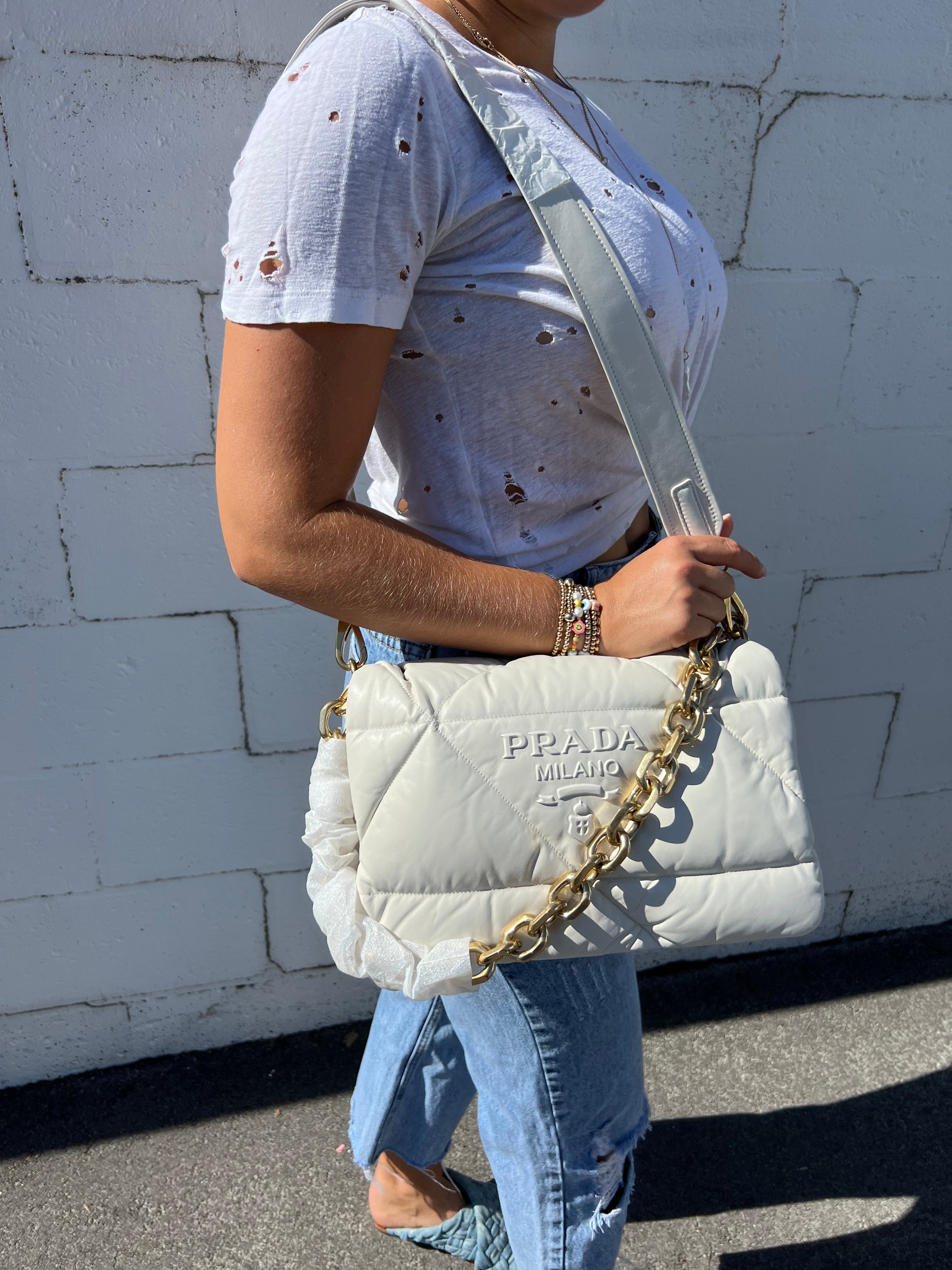 BNIB Prada Quilted 2021 Soft Nappa Shoulder Bag