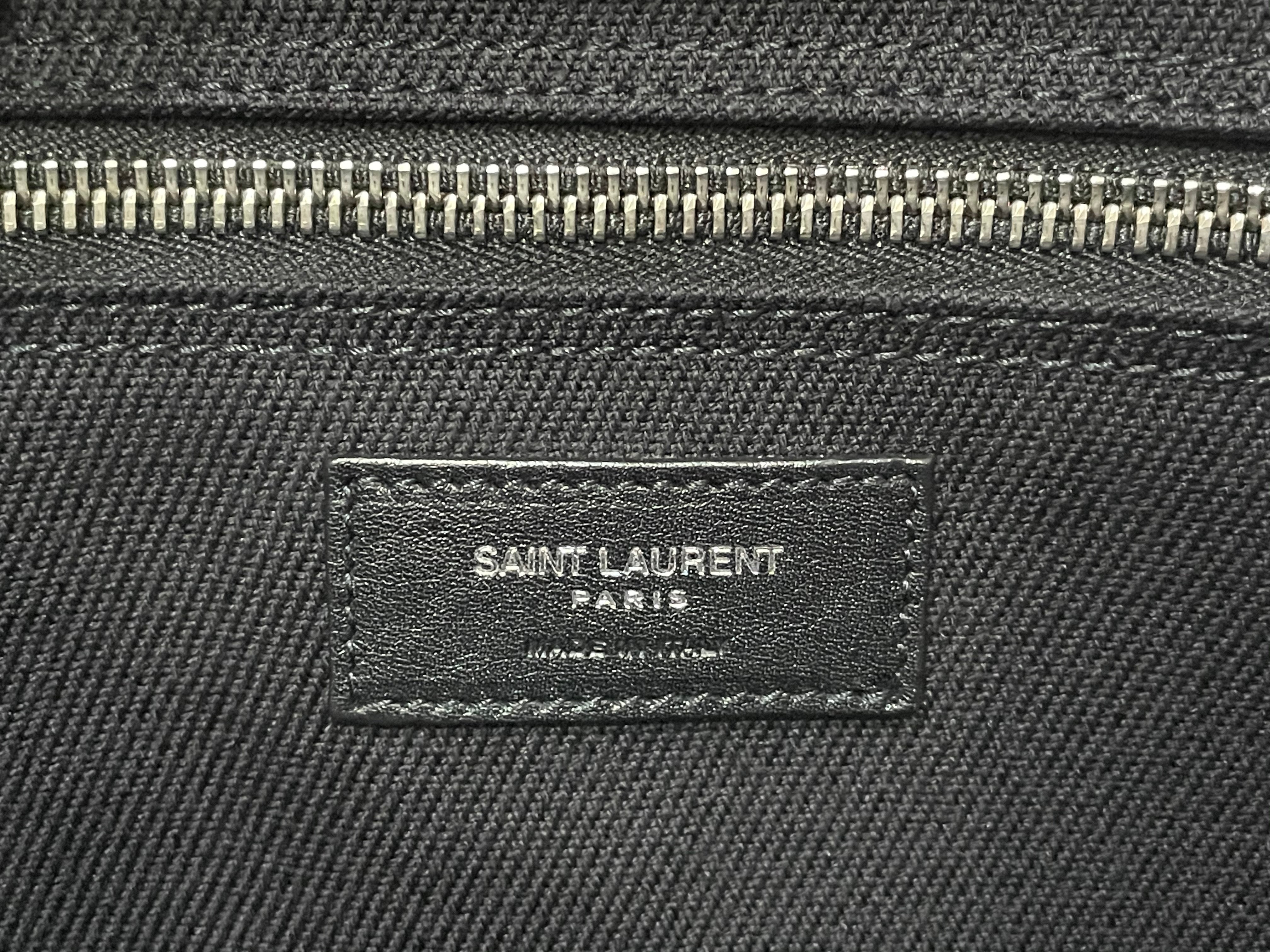 An Yves Saint Laurent Rive Gauche Bag in Black Patent Vinyl Circa 1990 For  Sale at 1stDibs
