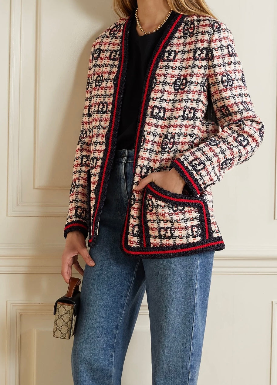 Gucci Check Tweed Jacket – City Girl Consignment