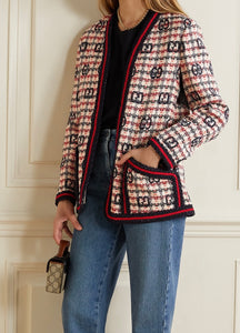 Gucci Check Tweed Jacket