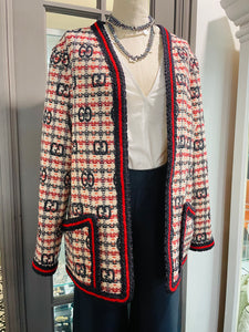 Gucci Check Tweed Jacket