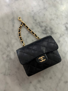 Chanel Black Micro Jersey Classic Flap Belt Bag  I MISS YOU VINTAGE