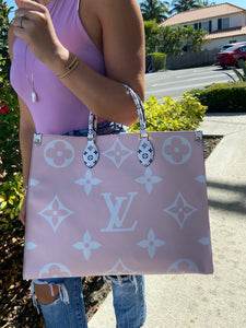 go tote pink lv on the go pink
